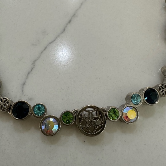 Vintage Lia Sophia Happy Hour Victorian Style Riviere Crystal Retired Necklace - Picture 2 of 5